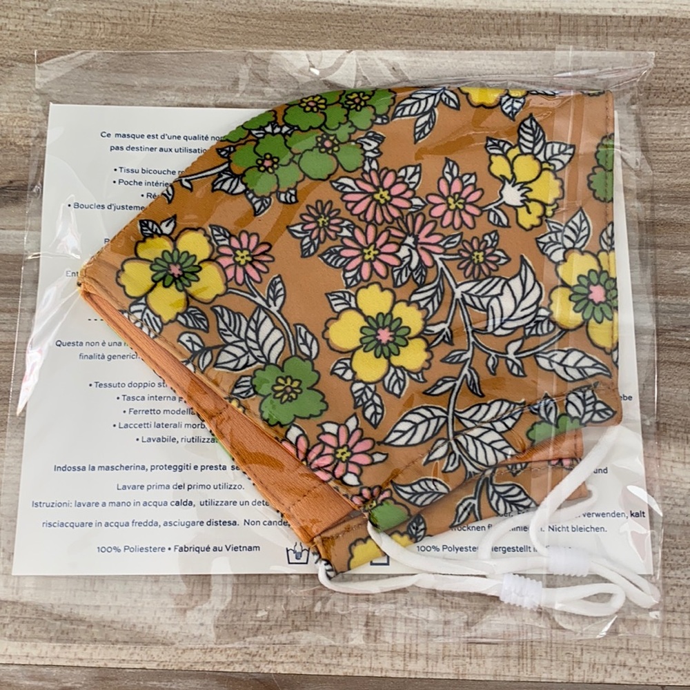 ❤️ Tory Burch Floral Printed Face Mask New 💐